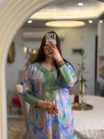 جلابی اماراتی نگینی - تصویر 3