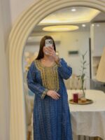 جلابی اماراتی نگینی - تصویر 7