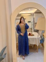 جلابی اماراتی نگینی - تصویر 8