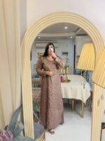 جلابی اماراتی نگینی - تصویر 8