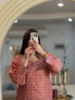 جلابی اماراتی نگینی - تصویر 5