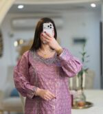 جلابی اماراتی نگینی - تصویر 3