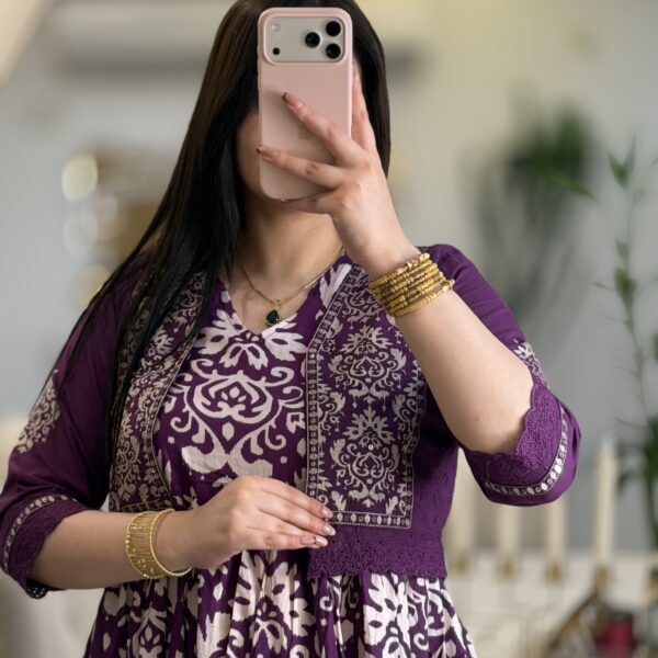 پیراهن مدل بنفشه